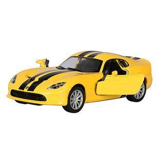 Железная машинка Kinsmart KT5363 инерционнаяя SRT Viper GTS желтая 1:36 KT5363y фото