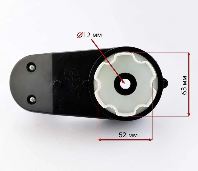 Рулевой редуктор детского электромобиля Bambi #1 24V RS390 RPM6000 вал 12 мм rr_1_24_390_6000_12 фото
