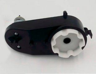 Рулевой редуктор детского электромобиля Bambi #1 24V RS390 RPM7000 вал 12 мм с боковыми креплениями rr_1_24V_390_7000_12u фото