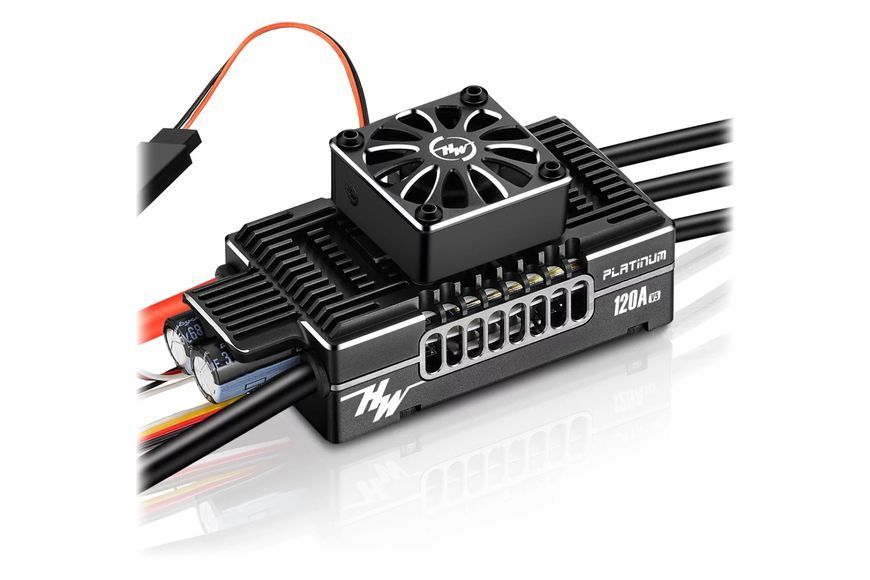 Регулятор HOBBYWING PLATINUM V5 120A 3-8S для авиамоделей HW30203402 фото