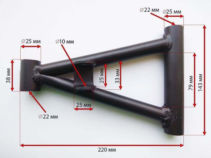 Рычаги квадроцикла 1000D / 110CC 220мм нижние 1000D-LEVER-BOTTOM фото