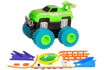 Машинка на&nbsp;бат. Trix Trux набор с трассой (зеленый) JLT-AS331G фото
