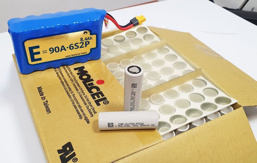 Аккумулятор 21700 Molicel INR21700-P42A Li-Ion 4200мАч 45A MOL-INR21700-P42A фото