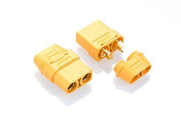 Конектори силові AMASS XT90H Female 2шт AMS-XT90H-F2.G.Y фото