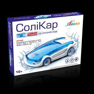 Соликар - детский развивающий конструктор, автомобиль работает на соленой воде 233 фото