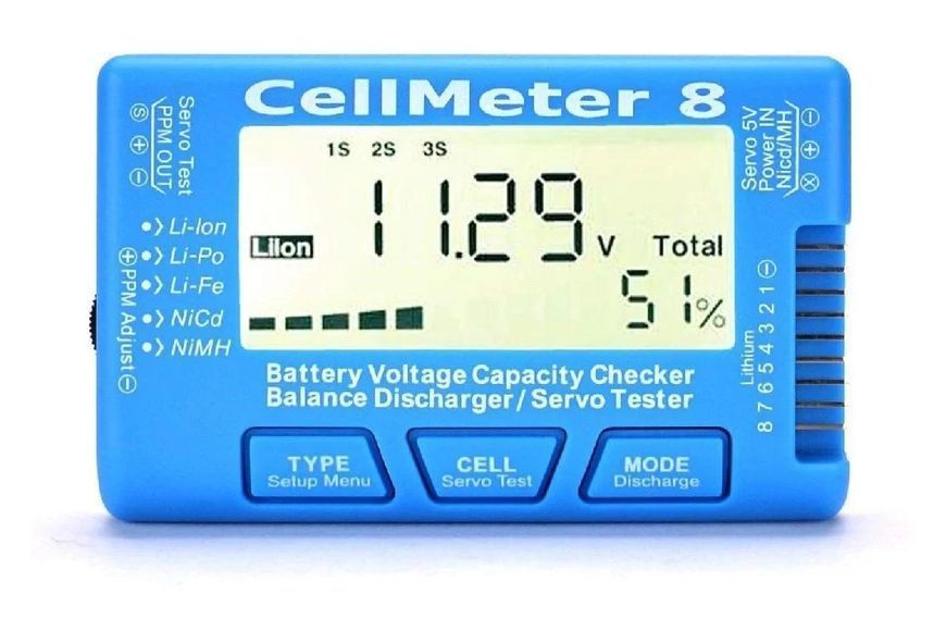 Тестер LiPo батарей CellMeter8 RTS-CELLMETER8 фото