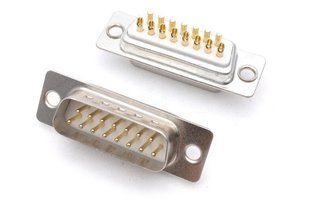 50 шт - Конекторы DB15 2u Gold RS232 COM-порт Male AMS-QJ-DB15-MS-X50 фото