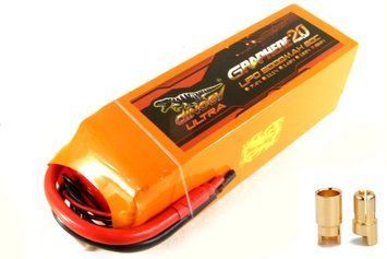 Акумулятор для радіокерованої моделі Dinogy G2.0 Li-Pol 5000 мАг 22.2 В 6S Bullet 6mm 80C DLC-6S5000XTU-6MM фото