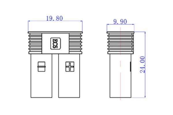 50 шт - Конектори AMASS EC5 Female AMS-EC5-F2.G.BL-X50 фото