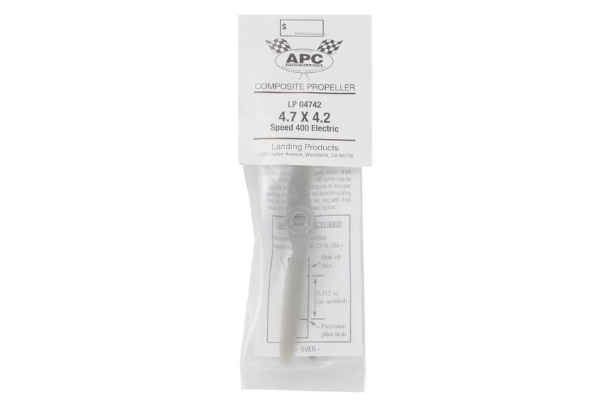 Пропелер 4.7" електро APC 4.7x4.2E для р/к літаків (1 шт CCW) APC-LP04742E фото