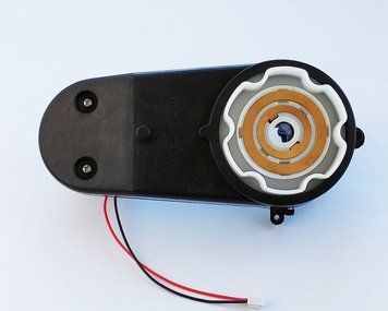 Редуктор дитячого електромобіля Bambi з мотором 390 класу 25000 RPM 6V вал 12 мм із підсвічуванням та широкою муфтою rl_6V_390_25000_12s фото