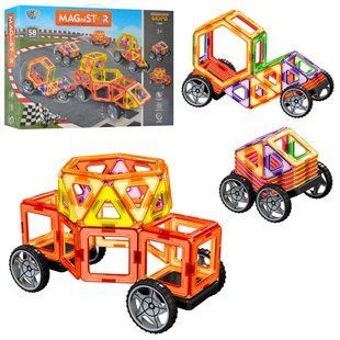 Конструктор Limo Toy магнітний 3D Magnistar 58 деталей LT3002 LT3002 фото