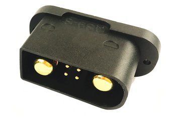 50 шт - Конектор QS9-S Male (чорний) AMS-QS9-S-M-X50 фото