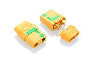 500 шт - Коннекторы AMASS XT90S Female AMS-XT90S-F2.G.Y-X500 фото