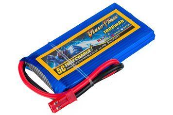 Акумулятор для радіокерованої моделі Giant Power (Dinogy) Li-Pol 1000 мАг 3.7 В 65x34x8 мм JST 35C DLC-1S1000E-JST фото