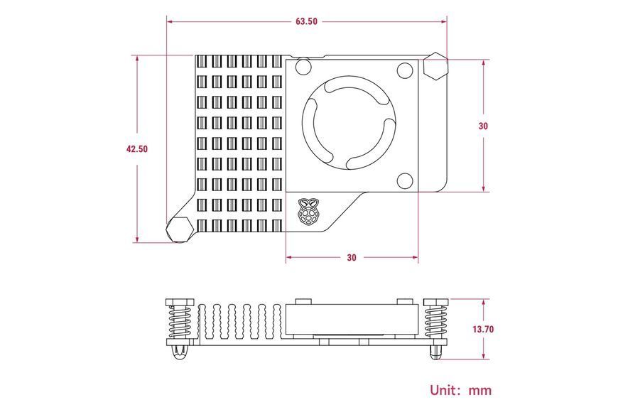 Кулер Waveshare для Raspberry Pi 5 активний WVS-25939 фото