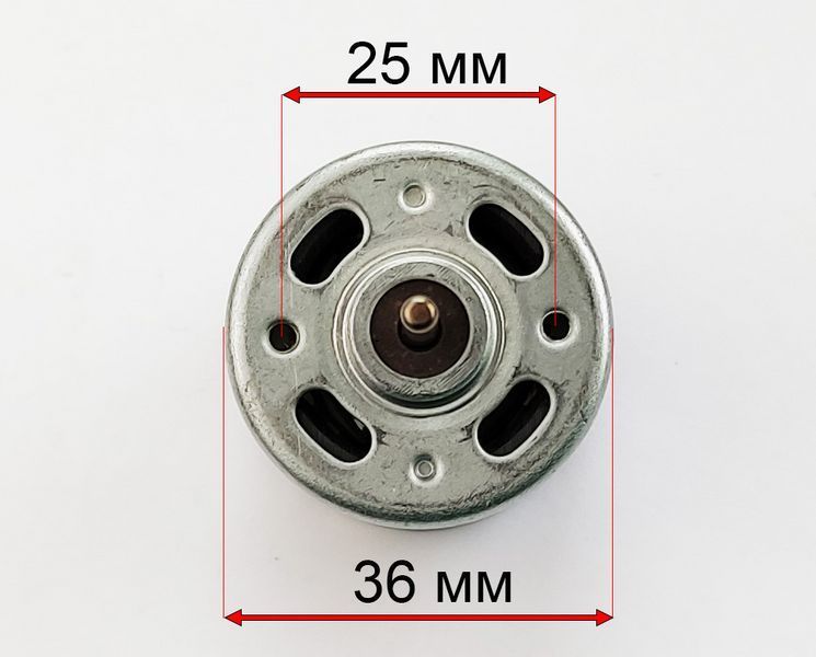Мотор редуктора дитячого електромобіля Bambi 550 класу 10000 RPM 6V dcm_550_6_10000 фото