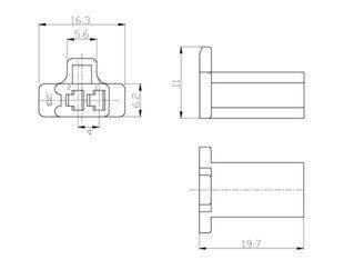 Роз'єм живлення низьковольтний DJ7021A-2.8-21 тато 2 pin з кабелем 10 см DJ7021A-2.8-21_7 фото