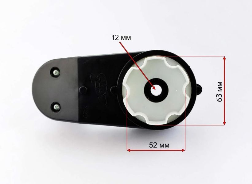 Редуктор дитячого електромобіля Bambi з мотором 390 класу 18000 RPM 12V вал 12 мм із підсвічуванням rl_12V_390_18000_12 фото