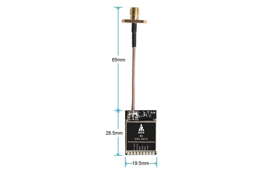 Видеопередатчик AKK X2-P 5.8GHz 800mW AKK-X2PVTX фото