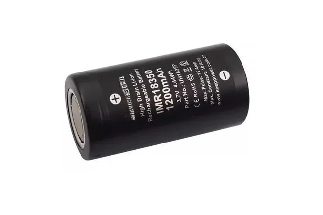 Акумулятор Li-Ion 18350 Keeppower 1200мАч 10А KPP-IMR18350-1200 фото
