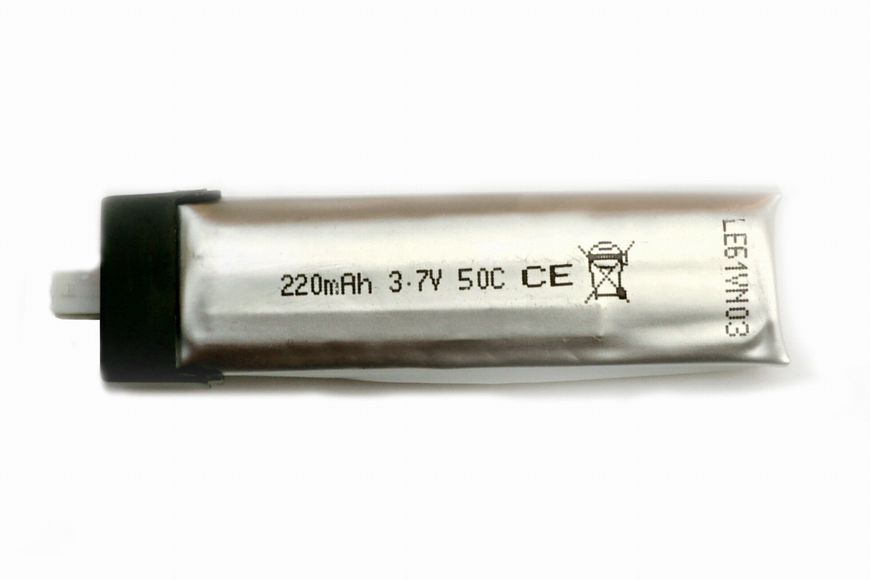 Акумулятор для радіокерованої моделі Dinogy Li-Pol 220 мАг 3.7 В 50х10х6 мм Micro JST 1.25 mm (Molex Picoblade) 50C DLC-1S220G фото